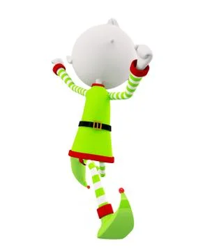 3d Elves for Christmas Stockillustratie