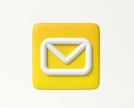 3d  Email icon Illustrazione stock