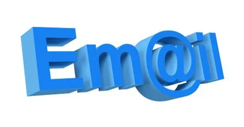 3d email Stock-Illustration