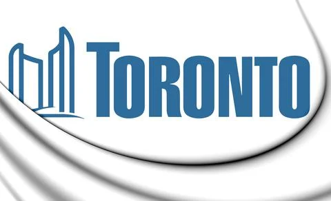 3D Emblem of Toronto, Canada. 3D Illustration. Stock Illustration