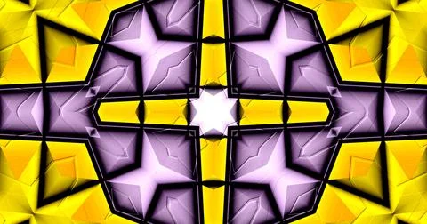 3D Embossed Abstract Geometric Structure Symmetric Pattern Background Stock Illustration