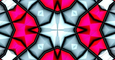 3D Embossed Abstract Geometric Structure Symmetric Pattern Background Stock Illustration