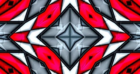 3D Embossed Abstract Geometric Structure Symmetric Pattern Background Stock Illustration