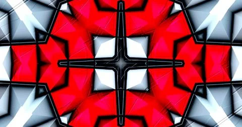 3D Embossed Abstract Geometric Structure Symmetric Pattern Background Stock Illustration