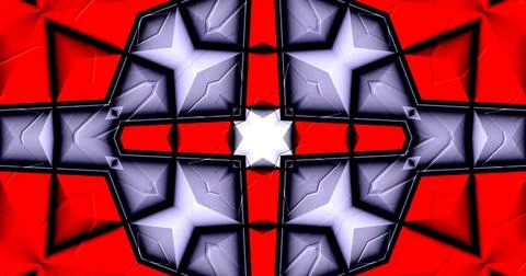 3D Embossed Abstract Geometric Structure Symmetric Pattern Background Stock Illustration