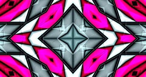 3D Embossed Abstract Geometric Structure Symmetric Pattern Background Stock Illustration