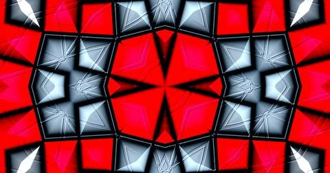 3D Embossed Abstract Geometric Structure Symmetric Pattern Background Stock Illustration