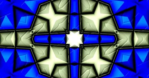 3D Embossed Abstract Geometric Structure Symmetric Pattern Background イラスト素材