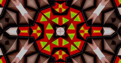 3D Embossed Tech Abstract Geometric Structure Symmetric Pattern Background Illustrazione stock