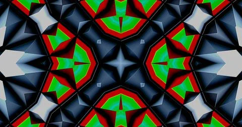 3D Embossed Tech Abstract Geometric Structure Symmetric Pattern Background Stock Illustration