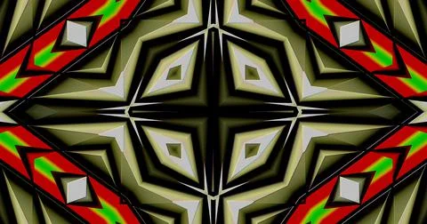 3D Embossed Tech Abstract Geometric Structure Symmetric Pattern Background Illustrazione stock