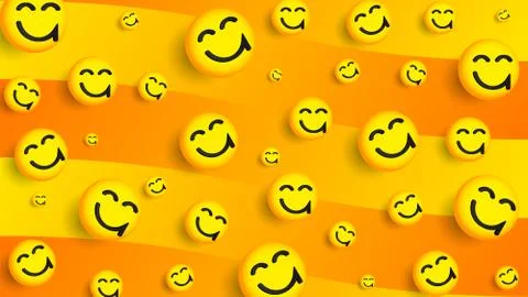 3D emoji background Stock Illustration