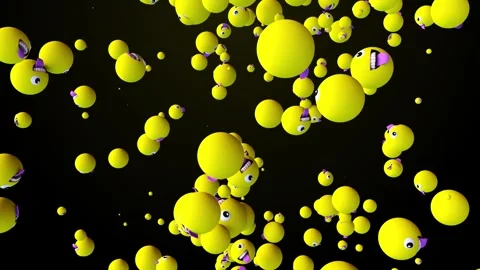 3d Emoji Loop Stock Footage 343284281