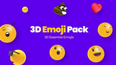 3D Emoji Pack Stock After Effects