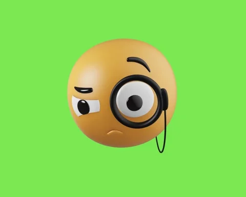 3D Emoticon Animated Looping Stock Footage 334905917