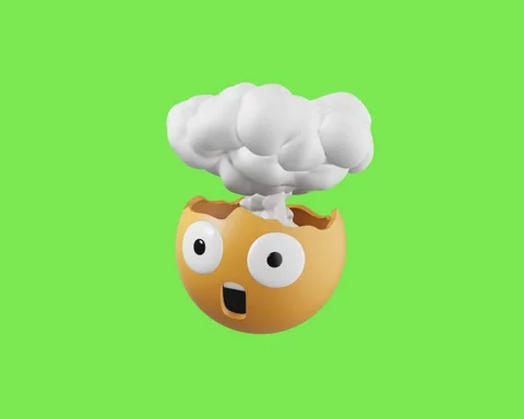 3D Emoticon Animated Looping Stock Footage 334905927
