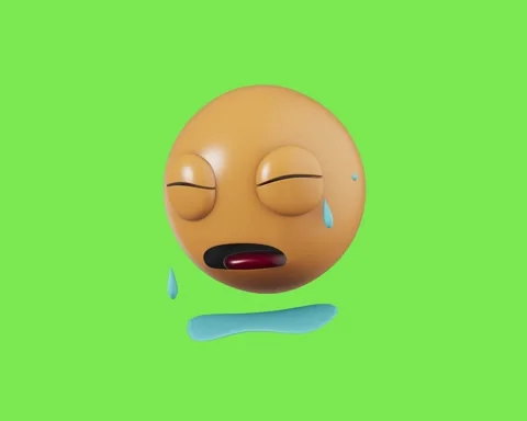 3D Emoticon Animated Looping Stock Footage 334905939