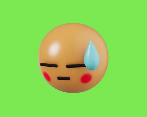 3D Emoticon Animated Looping Stock Footage 334905947