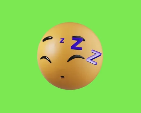 3D Emoticon Animated Looping Stock Footage 334905949