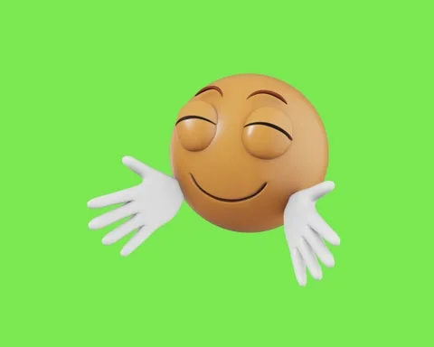 3D Emoticon Animated Looping Stock Footage 334905950