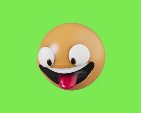 3D Emoticon Animated Looping Stock Footage 334905956