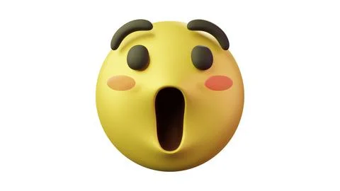 3D emoticon Ilustración de archivo