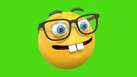 3D emoticon Ilustración de archivo