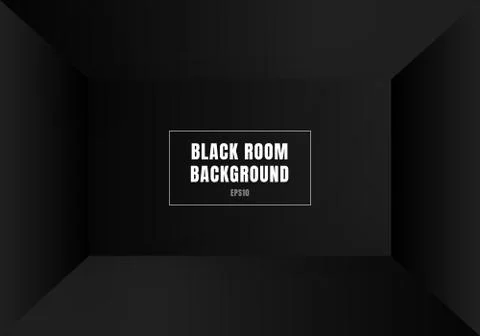 3D empty black room modern blank interior background. House, studio room. You Stock Illustration