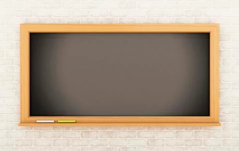 3D Empty blackboard. Education concept. Stock Illustration