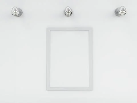 3d Empty frame template with place for your text and design Stock Illustration