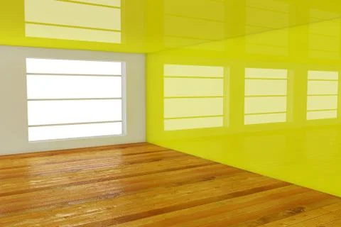 3d empty room Stock Illustration