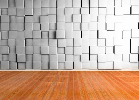 3d empty room Stock Illustration