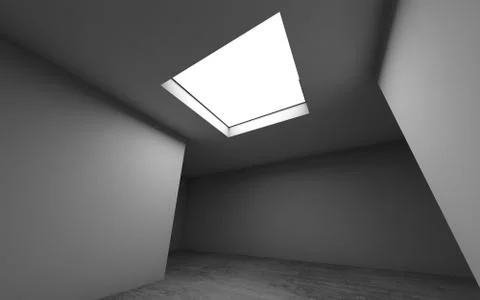 3d empty room interior background Stock Illustration