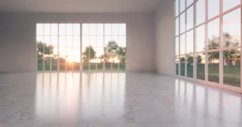 3d empty room pan Stock Footage 131789671