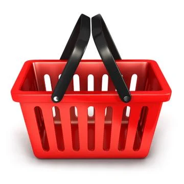 3d empty shopping basket Stock Illustration