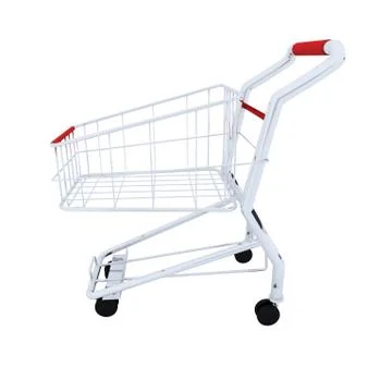 3d empty shopping cart Stock Illustration