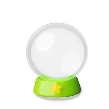 3D empty snow globe Stock Illustration