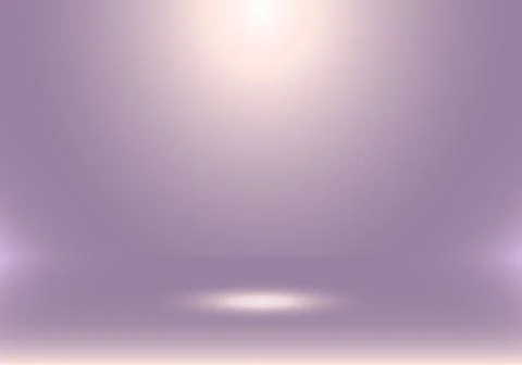 3D empty studio room show booth for designers with spotlight on purple gradie Stock Illustration