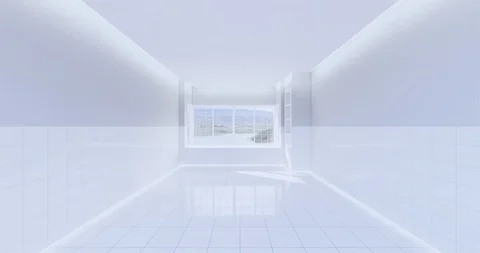 3d empty toilet Stock Footage 129109630