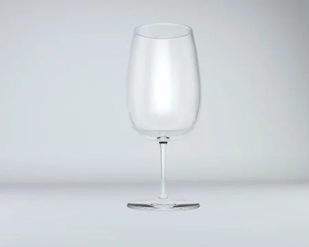 3d empty wine glass Stock Illustration