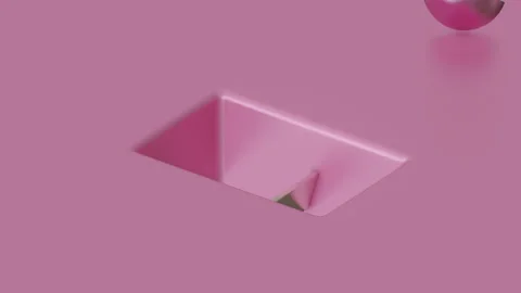 3d endless animation. Cyclic seamless motion design. Satisfying animation. Vídeos de archivo 160459038