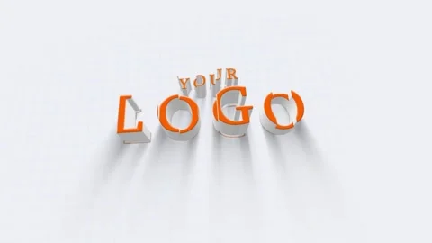 3d energetic waving logo intro animated at 4k high fps. Stock Footage 325025325