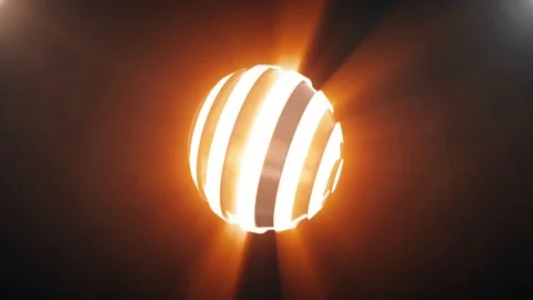 3d energy sphere random spinning and shine seamless loop animation - new dynamic Stock Footage 81693782