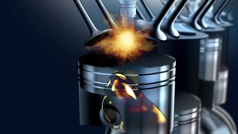 3D engine and lubricant with engine protection certificate 動画素材 262305655