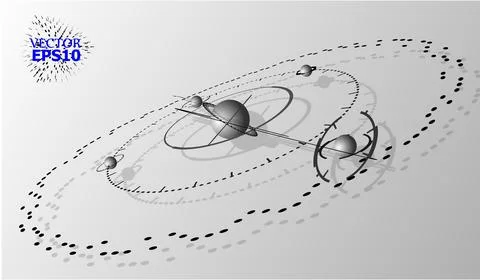 3d engineering technology vector backdrop. Futuristic technical plan, mechani Stock Illustration