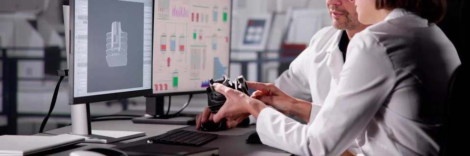 3D Engineer's Software Design Stock Photos