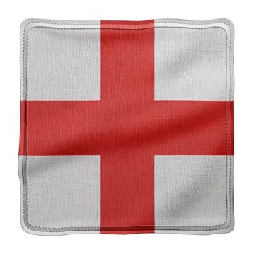 3d England flag Stock Illustration