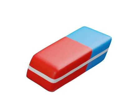 3d eraser. Stock Illustration