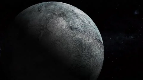 3d Eris fictional planet view star space Stock Footage 221905488