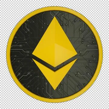 3D Ethereum Stock Illustration